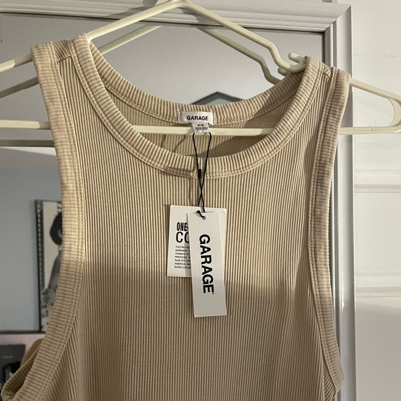 Garage: Beige Bodycon Dress - Picture 2 of 3